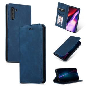 Retro Skin Feel Business Magnetic Horizontal Flip Leather Case for Galaxy Note 10(Navy Blue) (OEM)