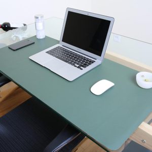 Multifunction Business PU Leather Mouse Pad Keyboard Pad Table Mat Computer Desk Mat, Size: 90 x 45cm(Green) (OEM)