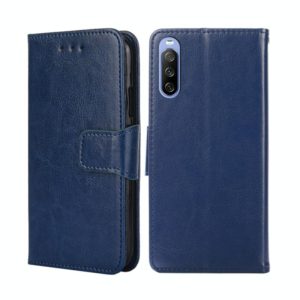 For Sony Xperia 10 III Crystal Texture Leather Phone Case(Royal Blue) (OEM)