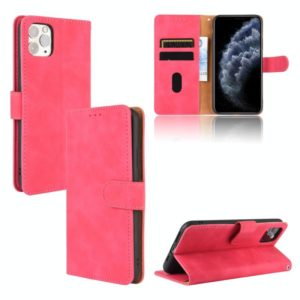 For iPhone 11 Pro Solid Color Skin Feel Magnetic Buckle Horizontal Flip Calf Texture PU Leather Case with Holder & Card Slots & Wallet(Rose Gold) (OEM)