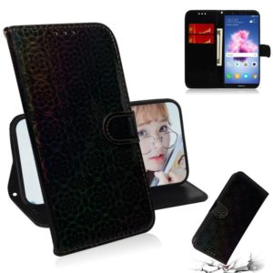 For Huawei Y5 2018 / Y5 Lite 2018 Solid Color Colorful Magnetic Buckle Horizontal Flip PU Leather Case with Holder & Card Slots & Wallet & Lanyard(Black) (OEM)