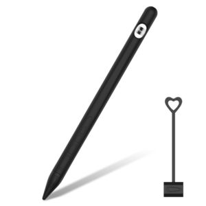 Suitable For Apple Pencil1 Generation StylusTouch Pen Silicone Protective Cover Pen Cap(Black) (OEM)