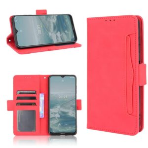 For Nokia G10 / G20 / 6.3 Skin Feel Calf Pattern Horizontal Flip Leather Case with Holder & Card Slots & Photo Frame(Red) (OEM)