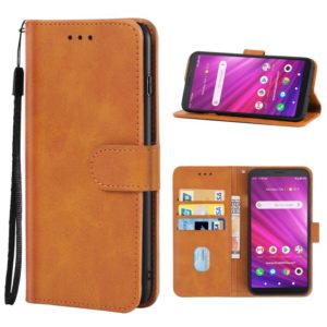 For Alcatel Axel (5004R) / Lumos (DALN5023) Leather Phone Case(Brown) (OEM)