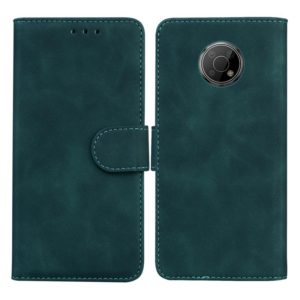 For Nokia G300 Skin Feel Pure Color Flip Leather Phone Case(Green) (OEM)