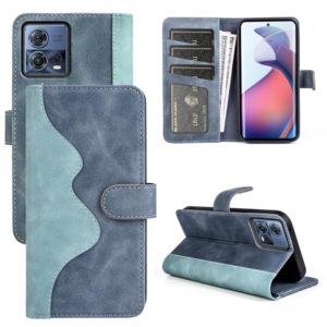For Motorola Moto S30 Pro Stitching Horizontal Flip Leather Phone Case(Blue) (OEM)