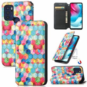 For Motorola Moto G60S Colorful Magnetic Horizontal Flip Leather Phone Case with Holder & Card Slot & Wallet(Magic Space) (OEM)