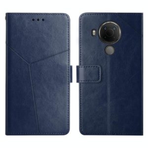 For Nokia 5.4 Y Stitching Horizontal Flip Leather Phone Case(Blue) (OEM)
