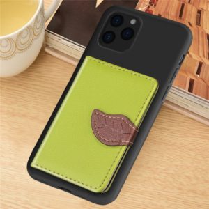 For iPhone 11 Pro Litchi Pattern Card Bag Wallet Bracket + TPU Phone Casewith Card Slot Wallet Bracket Function(Green) (OEM)