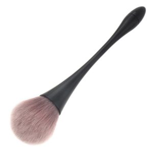 Single Small Waist Makeup Brush Nail Powder Dust Blush Loose Powder Brush, Specification: Black Rod Brown Hair (OEM)