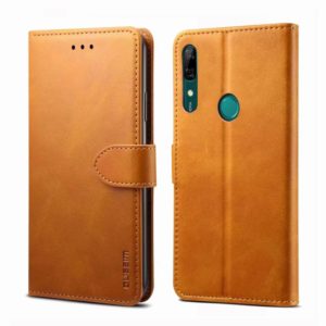 For Huawei P Smart Z GUSSIM Business Style Horizontal Flip Leather Case with Holder & Card Slots & Wallet(Khaki) (GUSSIM) (OEM)