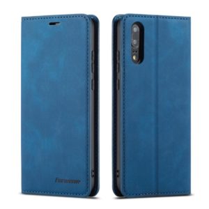 For Huawei P20 Forwenw Dream Series Oil Edge Strong Magnetism Horizontal Flip Leather Case with Holder & Card Slots & Wallet & Photo Frame(Blue) (Forwenw) (OEM)