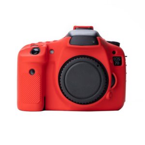 Soft Silicone Protective Case for Canon EOS 7D (Red) (OEM)