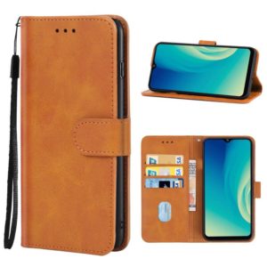 For ZTE Blade A52 Leather Phone Case(Brown) (OEM)