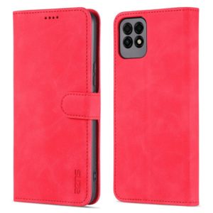 AZNS Skin Feel Calf Texture Horizontal Flip Leather Case with Card Slots & Holder & Wallet For Huawei Maimang 10 SE(Red) (OEM)