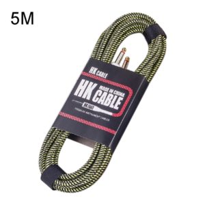 Wooden Guitar Bass Connection Cable Noise Reduction Audio Cable, Cable Length: 5m, Random Color Delivery (OEM)