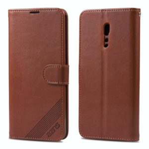 For OPPO Reno Z AZNS Sheepskin Texture Horizontal Flip Leather Case with Holder & Card Slots & Wallet(Brown) (AZNS) (OEM)