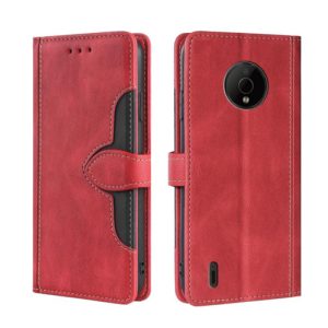 For Nokia C200 Skin Feel Magnetic Buckle Leather Phone Case(Red) (OEM)