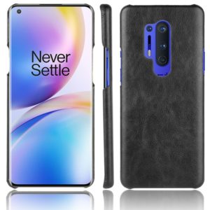 For OnePlus 8 Pro Shockproof Litchi Texture PC + PU Case(Black) (OEM)