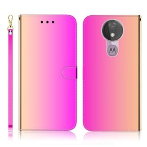 For Motorola Moto G7 Power Imitated Mirror Surface Horizontal Flip Leather Case with Holder & Card Slots & Wallet & Lanyard(Gradient Color) (OEM)