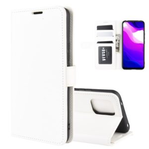 For Xiaomi Mi Note 10 Lite 5G R64 Texture Single Horizontal Flip Protective Case with Holder & Card Slots & Wallet& Photo Frame(White) (OEM)