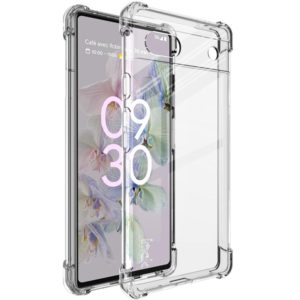For Google Pixel 6a IMAK All-inclusive Shockproof Airbag TPU Phone Case with Screen Protector(Transparent) (imak) (OEM)
