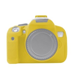 For Canon EOS 600D Soft Silicone Protective Case(Yellow) (OEM)