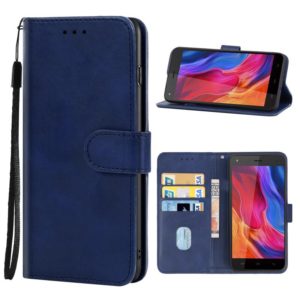 Leather Phone Case For Infinix Hot 4(Blue) (OEM)