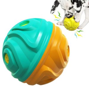 Dog Toothbrush Sound Molar Ball Texture Meteorite Dog Toy(Blue Orange) (OEM)