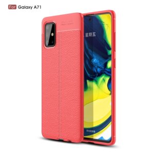 For Galaxy A71 Litchi Texture TPU Shockproof Case(Red) (OEM)