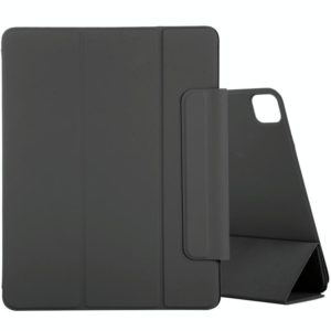 For iPad Pro 11 2022 / 2021 / iPad Pro 11 inch 2020 / Pro 11 2018 / Air 2020 10.9 Horizontal Flip Ultra-thin Double-sided Clip Active Buckle Magnetic PU Leather Tablet Case With Three-folding Holder & Sleep / Wake-up Function(Black) (OEM)