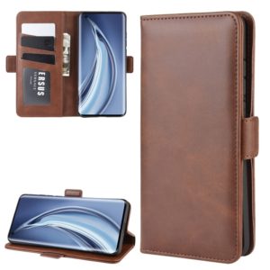 For Xiaomi Mi 10 Dual-side Magnetic Buckle Horizontal Flip Leather Case with Holder & Card Slots & Wallet(Brown) (OEM)