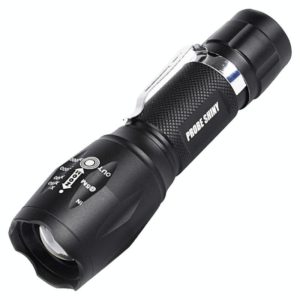 T02 Pen Clip Mini Flashlight T6 Telescopic Zoom Led Flashlight Outdoor Waterproof Long Shot Glare Flashlight (OEM)