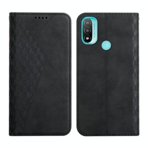 For Motorola Moto E20 / E30 / E40 Skin Feel Magnetic Leather Phone Case(Black) (OEM)