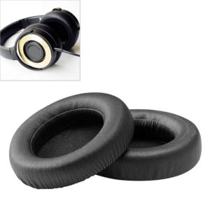 2 PCS For ATH WS550 Imitation Leather + Sponge Headphone Protective Cover Earmuffs (Black) (OEM)