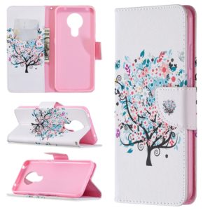 For Nokia 5.3 Colored Drawing Pattern Horizontal Flip Leather Case with Holder & Card Slots & Wallet(Little Tree) (OEM)