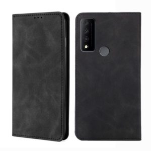 For TCL 30 V 5G-T781S Skin Feel Magnetic Horizontal Flip Leather Phone Case(Black) (OEM)