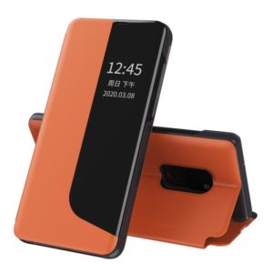 For Huawei Mate 20 Attraction Flip Holder Leather Phone Case(Orange) (OEM)