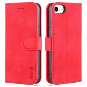 AZNS Skin Feel Calf Texture Horizontal Flip Leather Case with Card Slots & Holder & Wallet For iPhone 6(Red) (AZNS) (OEM)