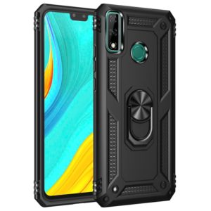For Huawei Y8s Shockproof TPU + PC Protective Case with 360 Degree Rotating Holder(Black) (OEM)