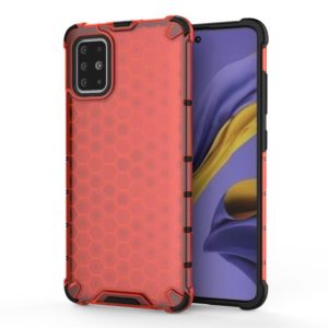 For Galaxy A51 Shockproof Honeycomb PC + TPU Protective Case(Red) (OEM)