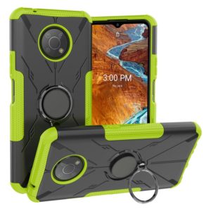 For Nokia G300 Armor Bear Shockproof PC + TPU Phone Case with Ring Holder(Green) (OEM)