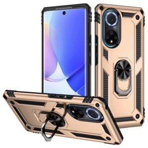 For Huawei nova 9 Shockproof TPU + PC Holder Phone Case(Gold) (OEM)