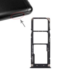 2 x SIM Card Tray + Micro SD Card Tray for Xiaomi Redmi 6 Pro(Black) (OEM)