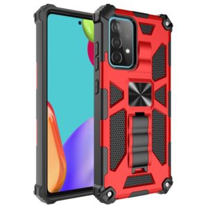 For Samsung Galaxy A32 4G Shockproof TPU + PC Magnetic Protective Case with Holder(Red) (OEM)