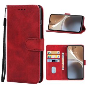For Motorola Moto G32 Leather Phone Case(Red) (OEM)