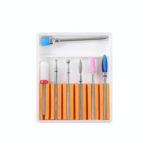 Nail Art Ceramic Tungsten Steel Alloy Grinding Heads Set Grinder Polishing Tool, Color Classification: GH-08 (OEM)