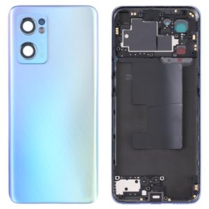 For OPPO Reno7 5G CPH2371 Battery Back Cover with Middle Frame (Blue) (OEM)