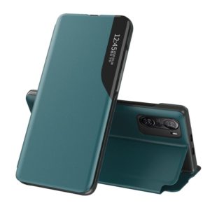 For Xiaomi Redmi K40 / K40 Pro Attraction Flip Holder Leather Phone Case(Green) (OEM)