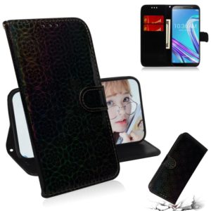 For Zenfone Max Pro (M1) ZB601KL Solid Color Colorful Magnetic Buckle Horizontal Flip PU Leather Case with Holder & Card Slots & Wallet & Lanyard(Black) (OEM)